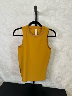 Athleta Ochre Ribbed-Neck Tank Top